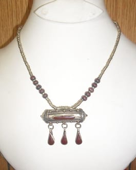 Kuchi Necklace with gemstone