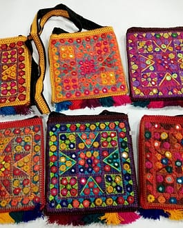 Afghan Embroidery Bag with Long Strip