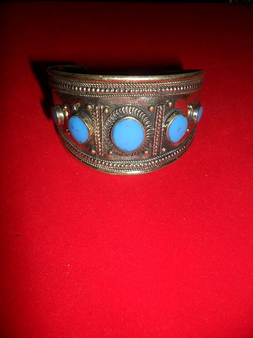 Afghani Tribal Bracelet with gemstone