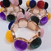 Adjustable Large Velvet Beads Bracelet