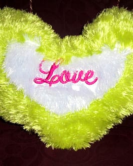 Filled Heart LOVE Cushion