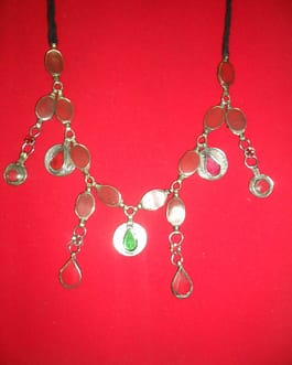 Gemstone & Coins kuchi Necklaces
